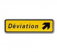 Panneau " Déviation " Indie loc